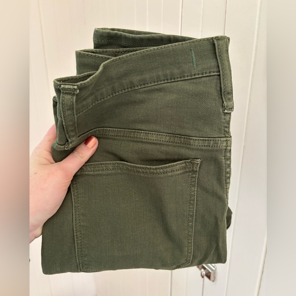 Madewell 10” High Rise Skinny Stretch Denim Jeans Green Women's size 27 - Picture 4 of 8